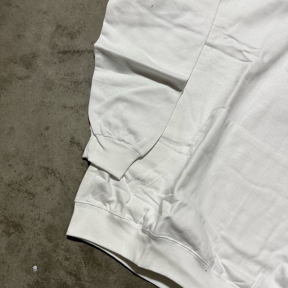 NWT champion men’s pullover hoodie white grey men’s - Picture 2 of 4